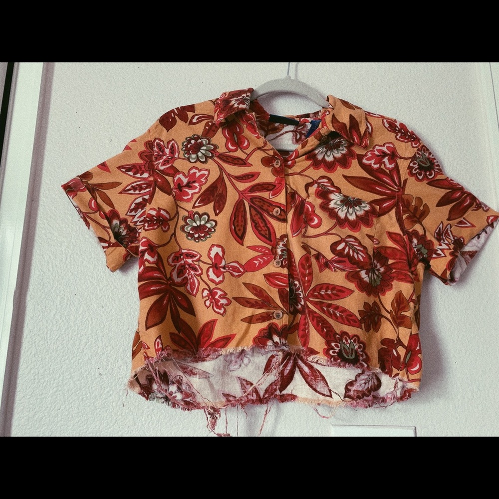 Distressed Hawai’i crop top